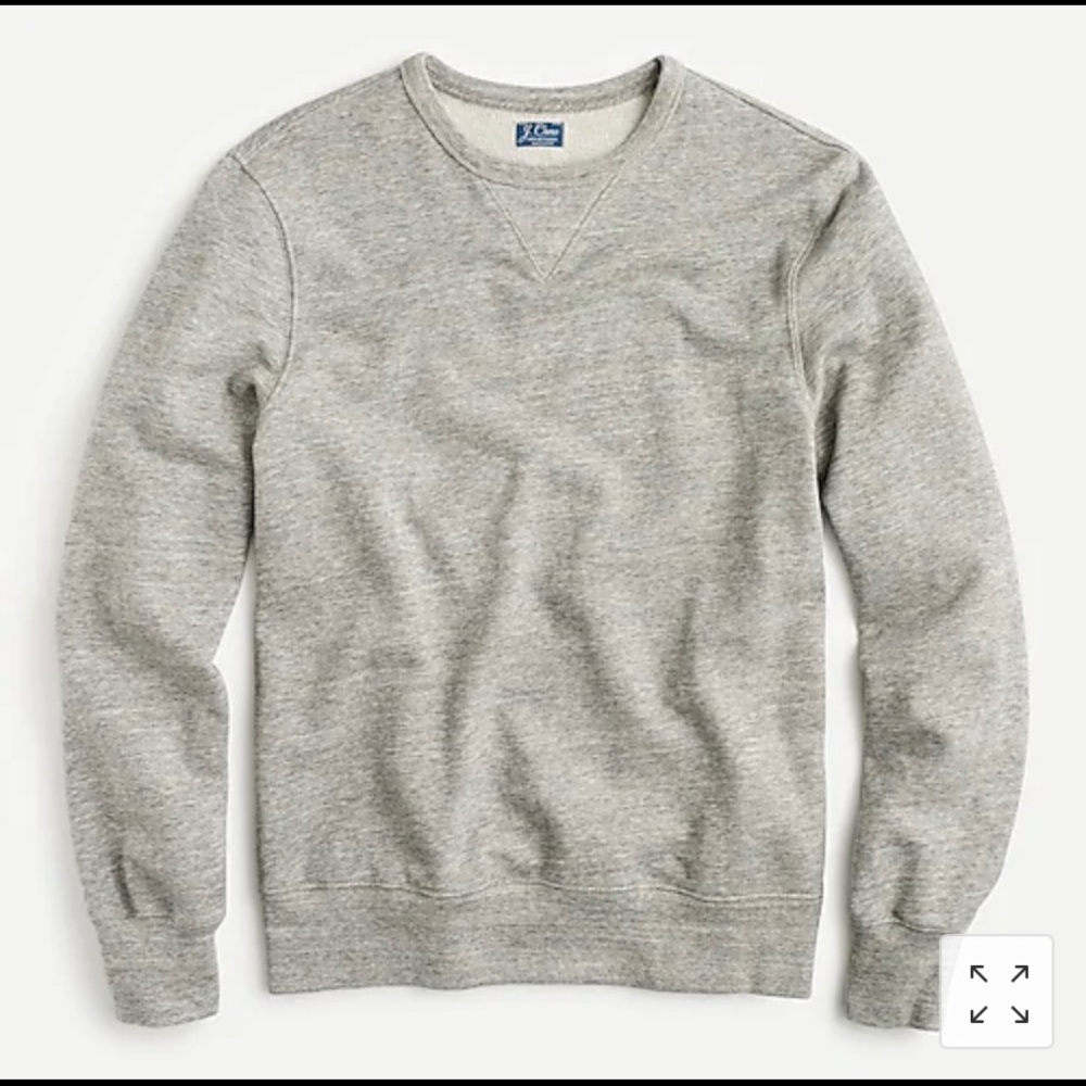 Jcrew French terry gray sweatshirt Medium EUC